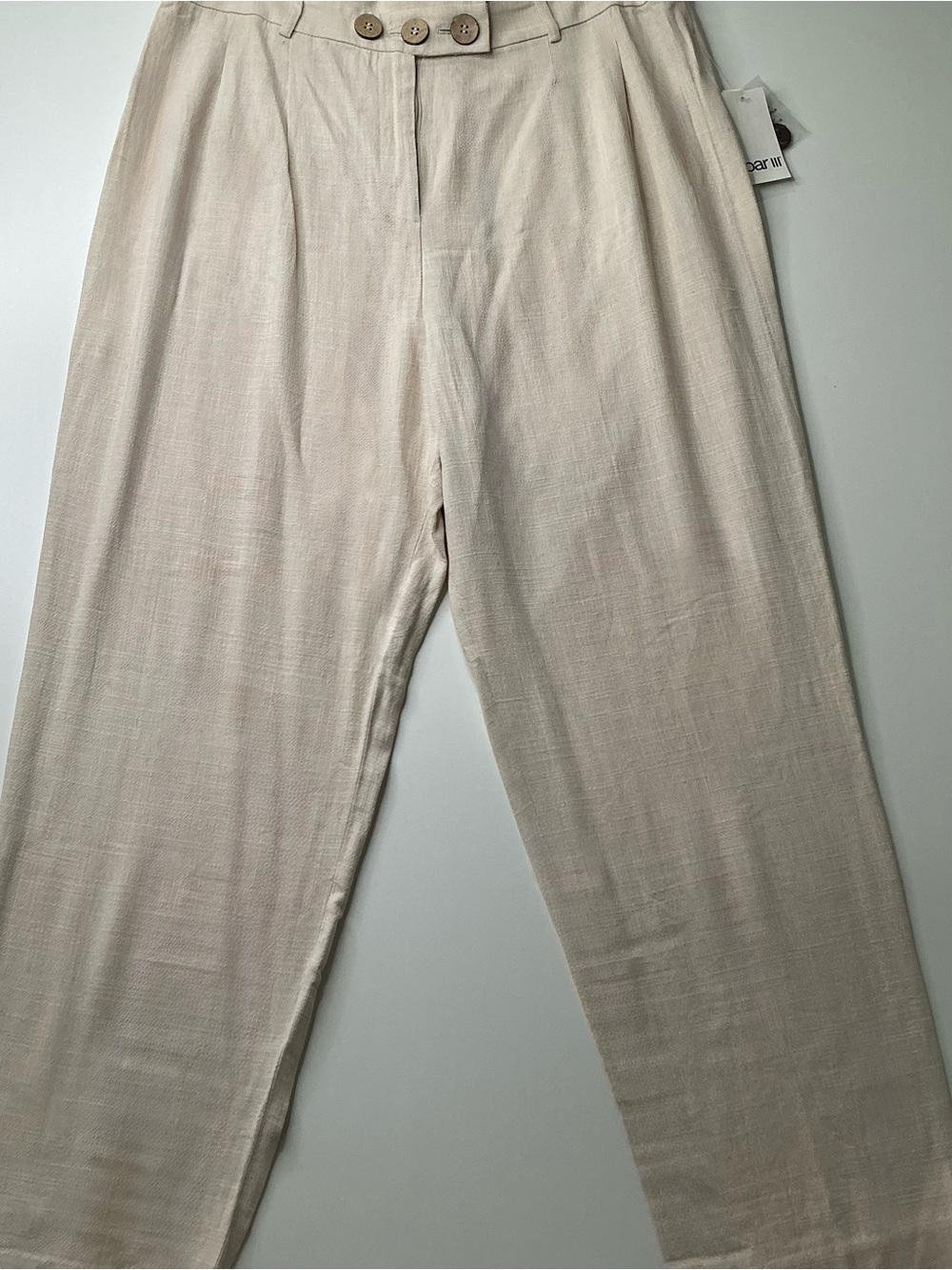 Bar III Pull On Pants Womens Size 12 Beige New